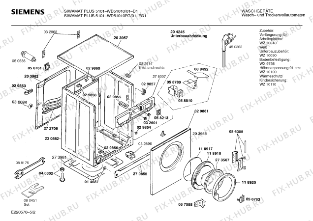 Схема №4 WD51410JK SIWAMAT PLUS 5141 с изображением Панель управления для стиральной машины Siemens 00277932