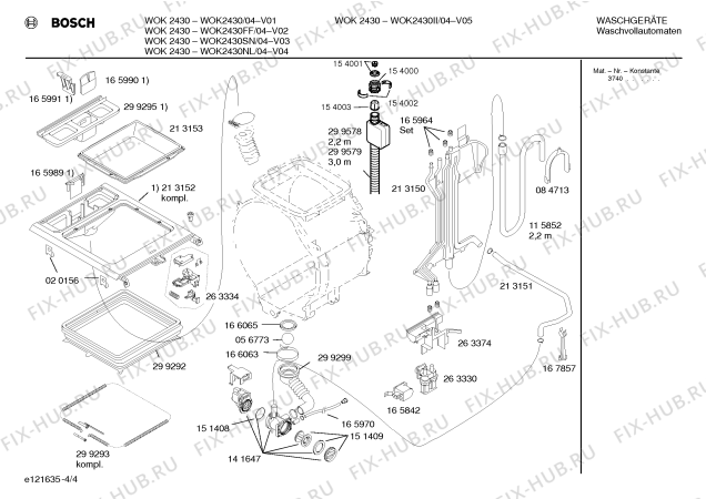 Схема №3 WOK2430FF WOK2430 с изображением Панель управления для стиральной машины Bosch 00351245