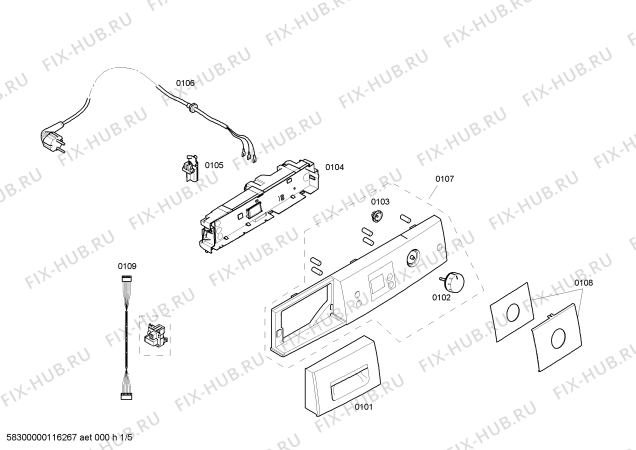 Схема №3 WTE86381 с изображением Ручка для сушилки Bosch 00497523