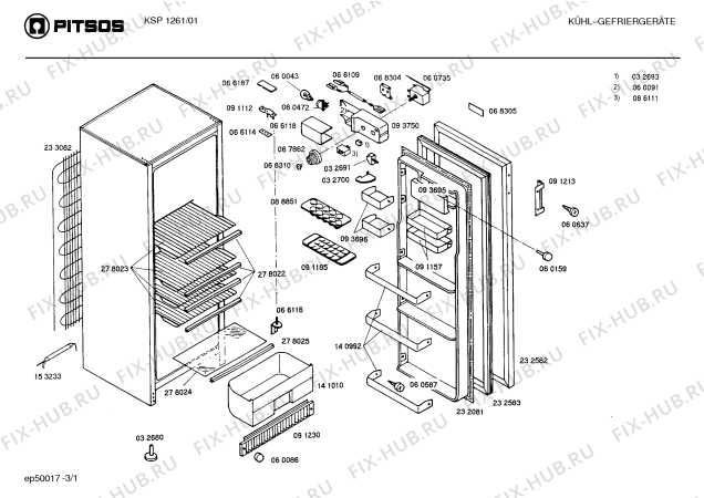 Схема №3 KSP1151 с изображением Поднос для холодильной камеры Bosch 00140992