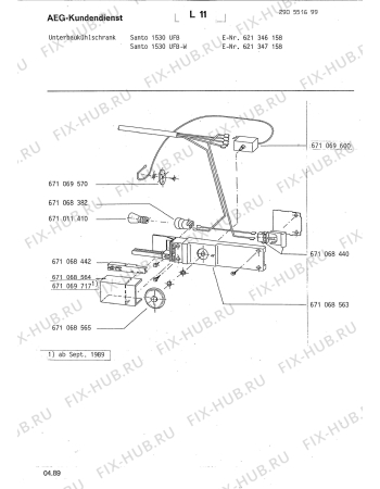 Схема №4 SAN1530 UFB с изображением Дверь для холодильной камеры Aeg 8996710695744