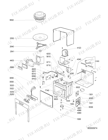 Схема №1 EMW 8238 PT с изображением Экран для микроволновой печи Whirlpool 480120101167
