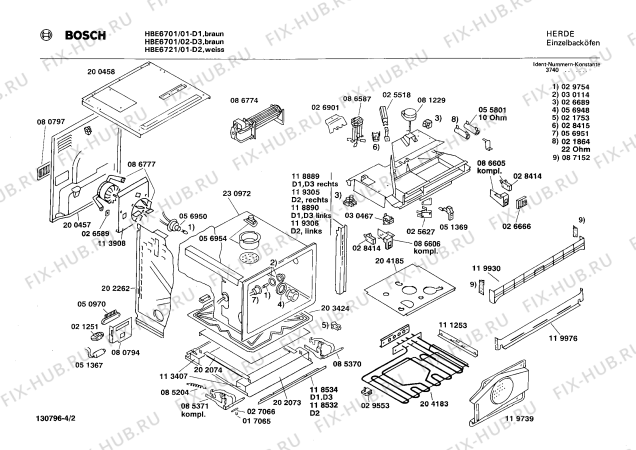 Схема №2 HBE6701 с изображением Индикаторный диск для плиты (духовки) Bosch 00271141