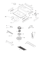 Схема №1 DF612W (162392, J515I1M202LSB) с изображением Холдер для электровытяжки Gorenje 262323