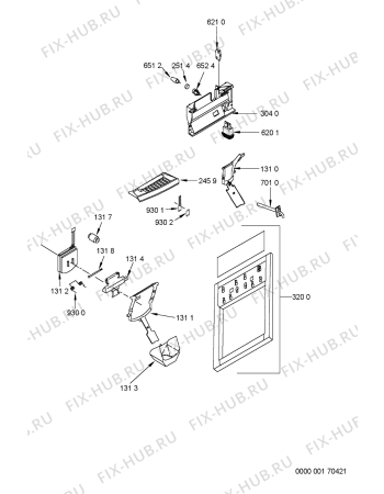 Взрыв-схема холодильника Whirlpool FRAA36AF202 (F092580) - Схема узла