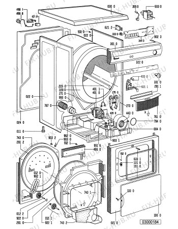 Схема №1 AWZ 121 с изображением Декоративная панель для сушилки Whirlpool 481245219692