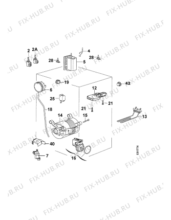 Взрыв-схема стиральной машины Arthurmartinelux AWT900AA - Схема узла Electrical equipment 268