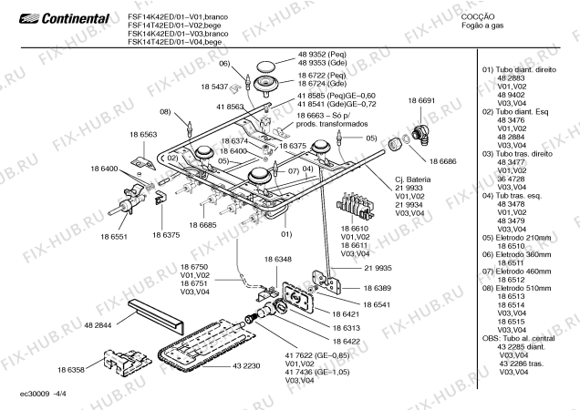 Схема №4 FSK44K42ED с изображением Декоративная планка для электропечи Bosch 00219925