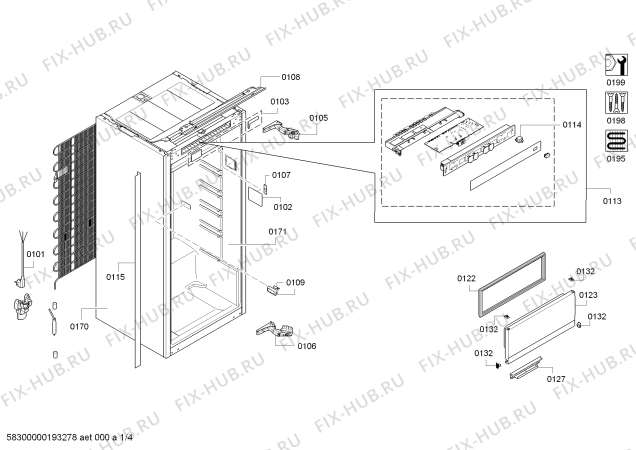Схема №2 KI2323D40 с изображением Модуль управления, запрограммированный для холодильника Bosch 00791371