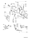 Схема №1 WAL 10986/2 с изображением Шарнир люка для стиралки Whirlpool 481241719023