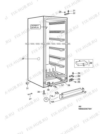Взрыв-схема холодильника Rosenlew RPP750 - Схема узла C10 Cabinet