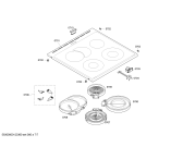 Схема №4 HLN445025 с изображением Стеклокерамика для плиты (духовки) Bosch 00476462