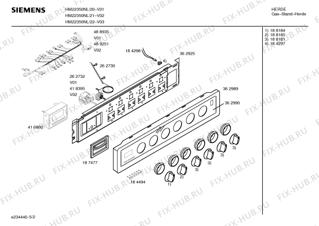 Схема №4 HM22350NL, Siemens с изображением Инструкция по эксплуатации для духового шкафа Siemens 00583707