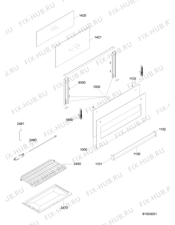 Схема №3 MRGG 912 UGS с изображением Кнопка для духового шкафа Whirlpool 480121104754