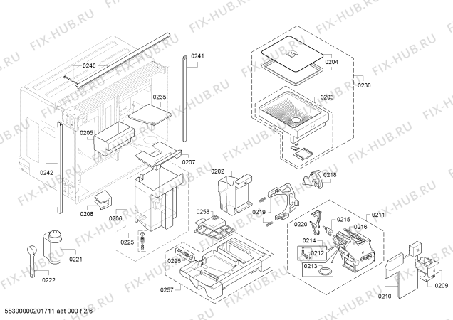Схема №5 CM470111C с изображением Комбинация режимов для электрокофемашины Bosch 12018212
