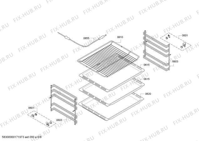 Взрыв-схема плиты (духовки) Bosch HBA231250S Bosch - Схема узла 06