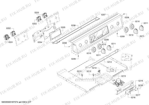 Схема №5 HEIP054C Bosch с изображением Кабель для плиты (духовки) Bosch 12003342