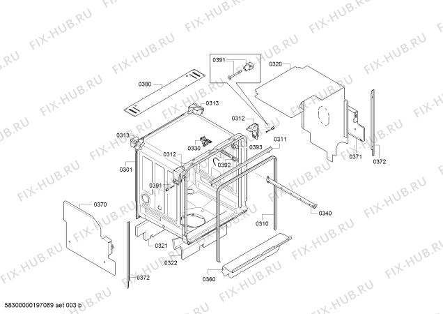 Схема №6 SBV45IX01E, SilencePlus с изображением Набор кнопок для посудомойки Bosch 10008165