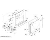 Схема №5 SHV58M03EU с изображением Рамка для посудомоечной машины Bosch 00449868