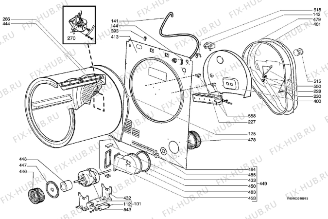 Взрыв-схема комплектующей KENWOOD KCD1W-1123 757 15000 - Схема узла Section 3