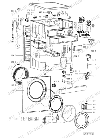 Схема №1 AWV 422 с изображением Декоративная панель для стиралки Whirlpool 481245370199