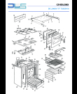 Схема №2 TGX 554/1 A с изображением Рукоятка для плиты (духовки) DELONGHI 037278061