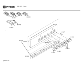 Схема №4 5060W с изображением Панель управления для плиты (духовки) Bosch 00298472