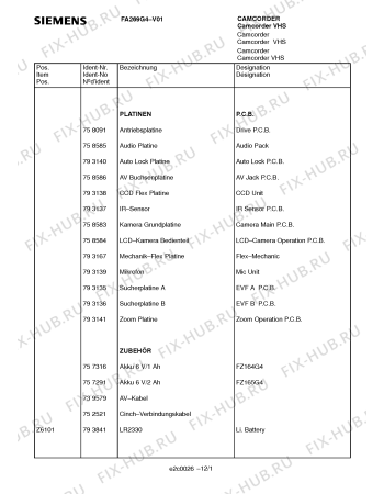 Схема №9 FA269G4 с изображением Лампа для холодильника Siemens 00793205