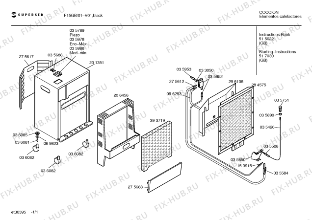Схема №1 F15GB1 F15 с изображением Инструкция по эксплуатации для обогревателя (вентилятора) Bosch 00515622