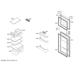 Схема №3 KD30NV40 с изображением Дверь для холодильника Siemens 00244382