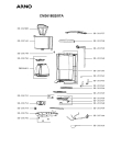 Схема №1 CM3618B1/87A с изображением Холдер фильтра  для кофеварки (кофемашины) Seb SS-207142