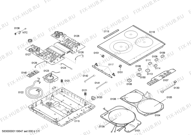 Схема №1 EH787502E inducc.siemens.tc 80cm perf+bis.4i paell с изображением Контрольная панель Siemens 00424439