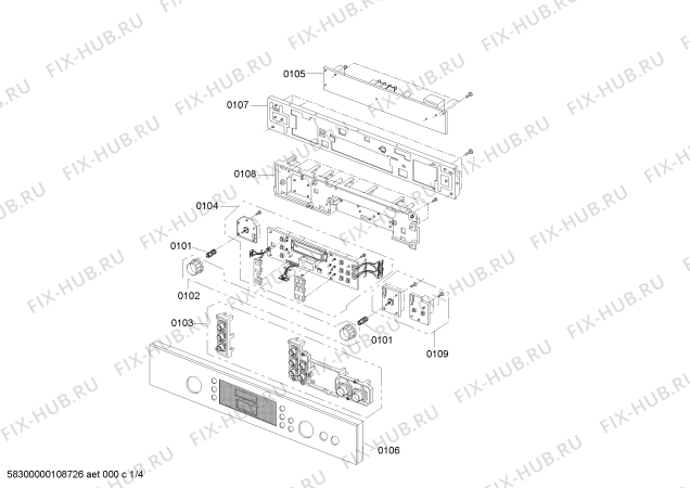 Схема №2 HF86Q560 с изображением Боковая часть корпуса для свч печи Bosch 00444349