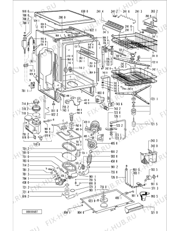 Схема №2 GSF 4872 TW-WS с изображением Обшивка для посудомоечной машины Whirlpool 481245379487