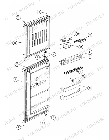 Взрыв-схема холодильника STINOL 110QLZ (F025556) - Схема узла