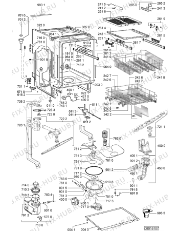 Схема №2 ADG 674 NB с изображением Панель для посудомоечной машины Whirlpool 480140102281