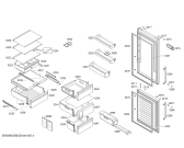 Схема №4 KGN46XL30 Bosch с изображением Стеклопанель для холодильной камеры Bosch 11020372