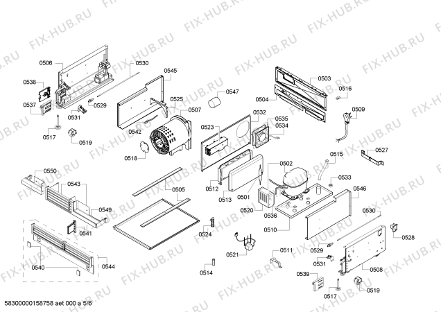 Схема №6 T24IR800SP с изображением Поднос для холодильника Bosch 00706854