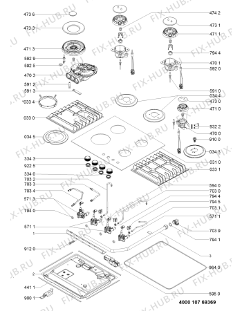 Схема №1 KHGD4 60510 с изображением Шланг для электропечи Whirlpool 481010769368