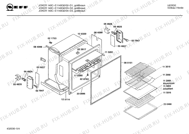 Схема №4 L1140B1 JOKER 42 C с изображением Энергорегулятор для плиты (духовки) Bosch 00066446