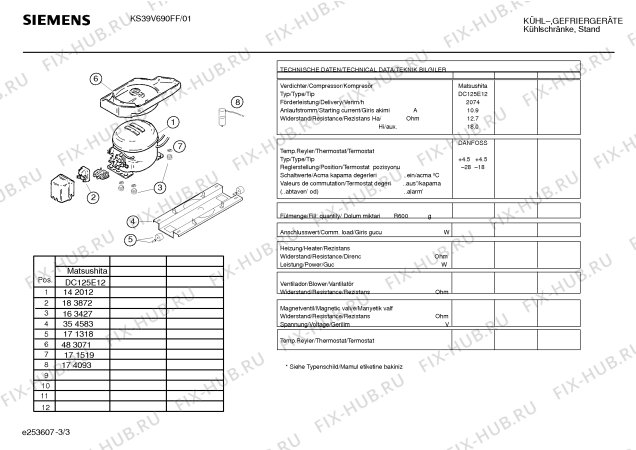 Схема №2 KS39V690FF с изображением Инструкция по эксплуатации для холодильной камеры Siemens 00584522