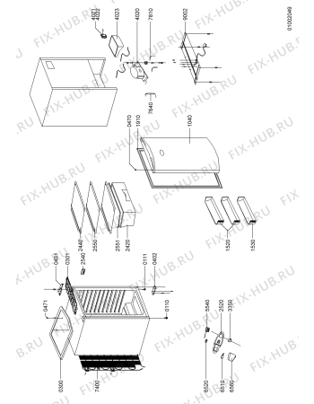Схема №1 ARC900IS (F091223) с изображением Наставление для холодильной камеры Indesit C00346427