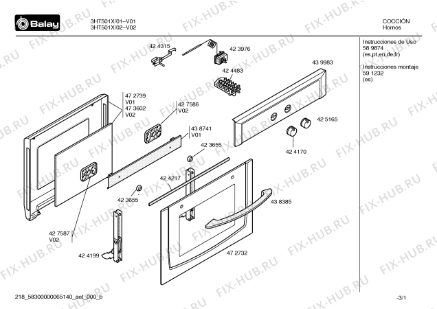 Схема №3 3HT501X с изображением Ручка переключателя для плиты (духовки) Bosch 00425165