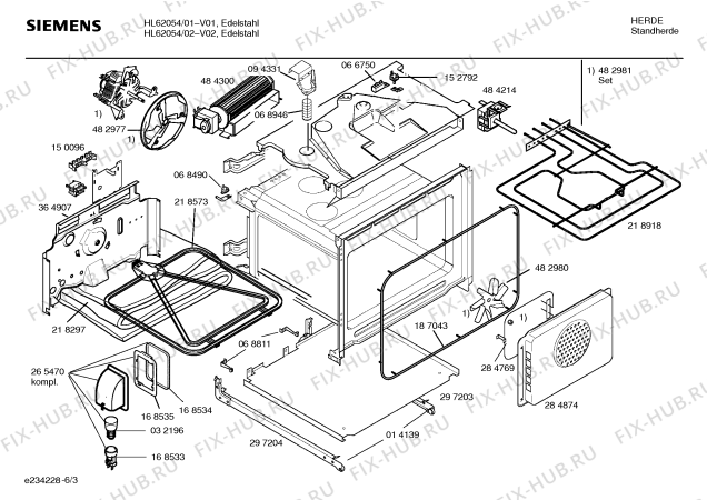 Схема №5 HL62054 Siemens с изображением Ручка конфорки для плиты (духовки) Siemens 00189294