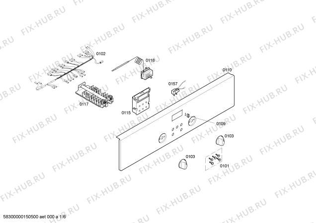 Схема №5 JB23UB50 с изображением Инструкция по установке/монтажу для плиты (духовки) Bosch 00560744