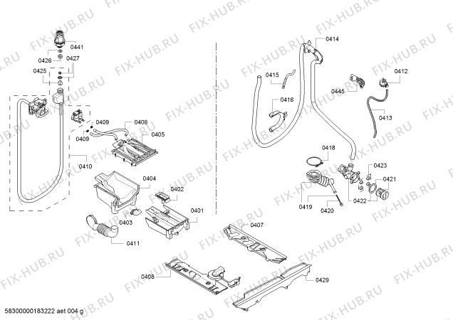 Схема №2 WM16W468DN, iQ 700 varioPerfect с изображением Вкладыш для стиралки Siemens 12005928