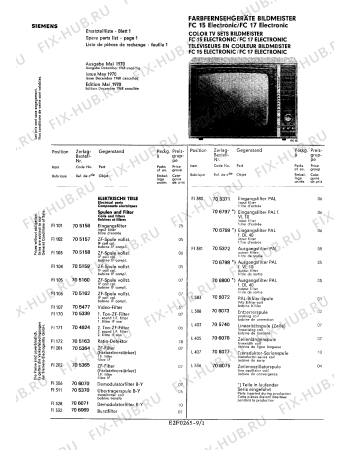 Схема №7 FC241 с изображением Транзистор Siemens 00706049