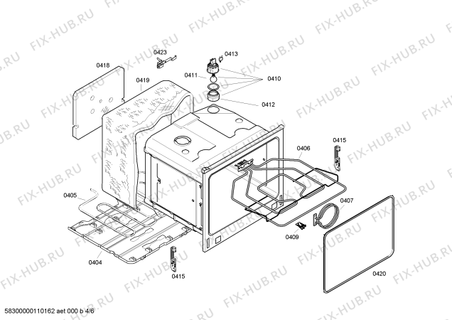 Схема №4 B1452J0 с изображением Панель управления для плиты (духовки) Bosch 00444312