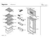 Схема №3 4FS6410 с изображением Дверь морозильной камеры для холодильника Bosch 00214598