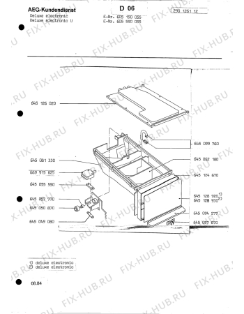 Взрыв-схема посудомоечной машины Aeg LAVDELUXE EL U - Схема узла Section8
